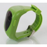 Классик Детские часы телефон с GPS трекером и СИМ зелёные (часофон) 