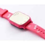 Школьник GPS трекер для ребёнка часы телефон для девочки розовые
