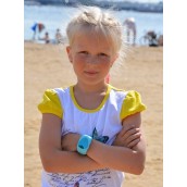 Классик Детские часы телефон с GPS трекером и СИМ голубые (часофон) 